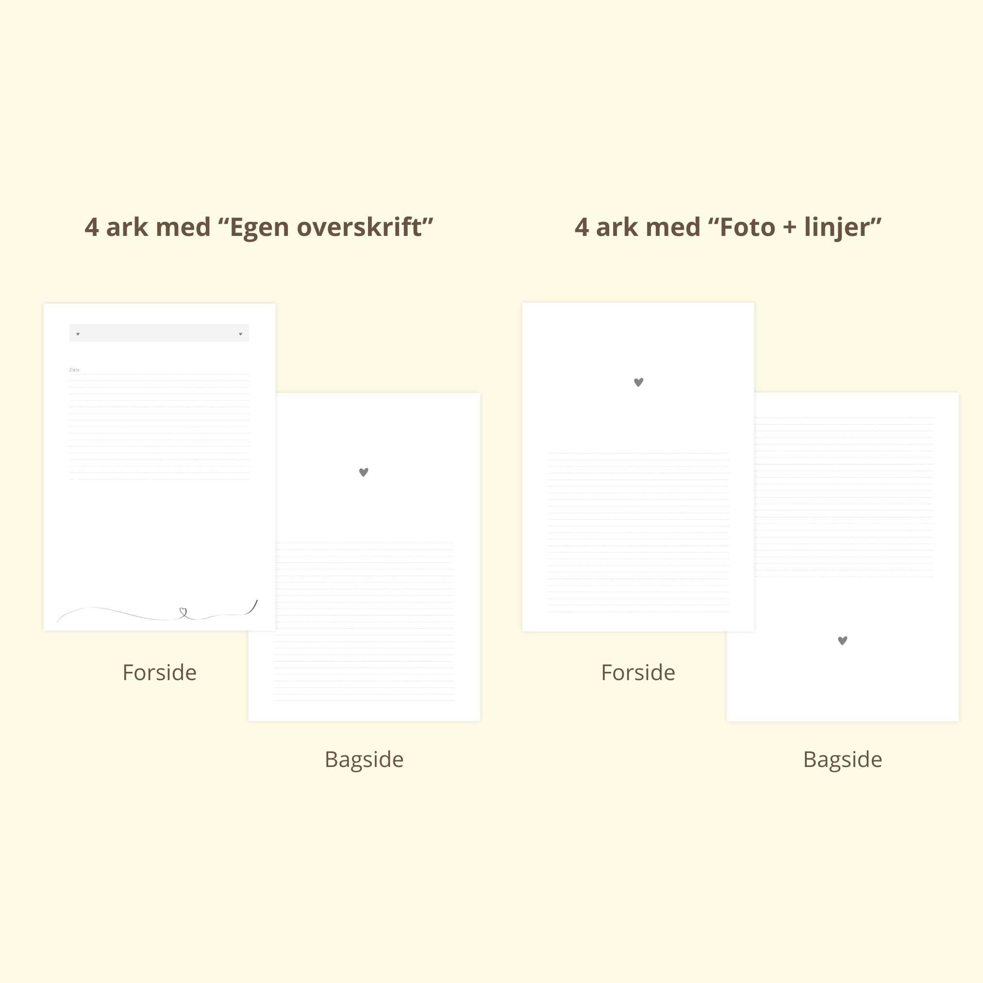 ekstra sider 48 sider (a4)