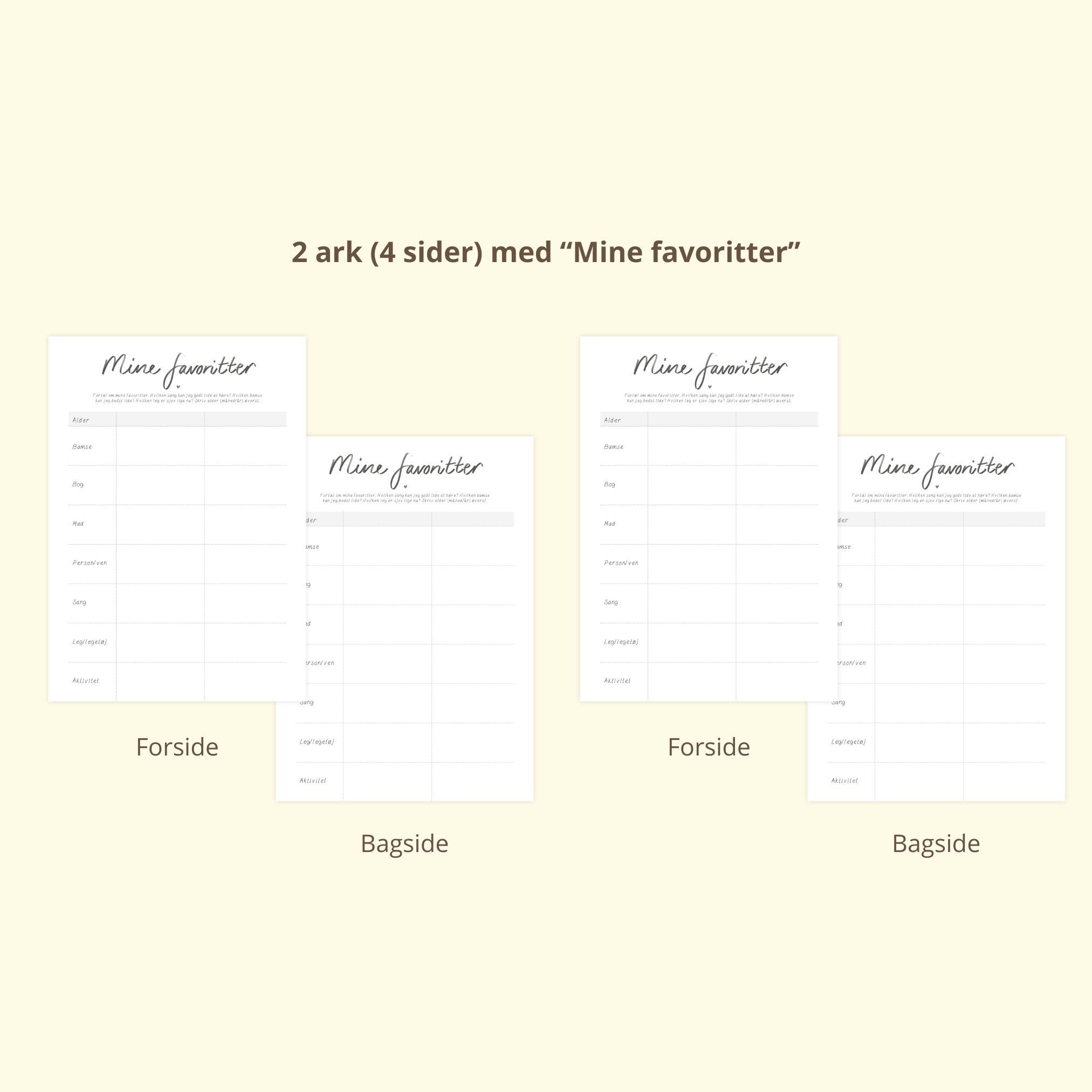 ekstra sider 48 sider (a4)